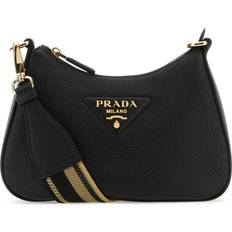 Prada Handtaschen Prada Woman Black Leather Crossbody Bag