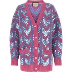 Gucci Cardigans Gucci Two-Tone Mohair Blend Oversize Cardigan Multicoloured