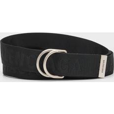 Balenciaga Accessories Balenciaga Men's Webbed Logo D-Ring Belt