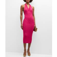 Balmain Dresses Balmain Diamond Knit Halter Midi Dress