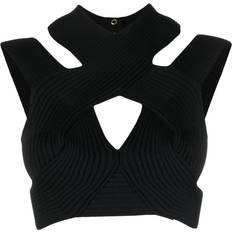Balmain Tank Tops Balmain Black Halter Neck Camisole - Noir