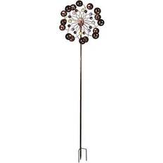 Smart Garden Bronze Solar Venti Wind Spinner Stake Change Crackle