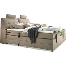 Beige Betten & Matratzen Stella Trading PALERMO 2 Boxspringbett