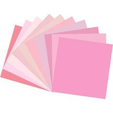 Paket Pris! 10 st Cardstock ROSA färger!