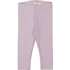 Rayon Børnetøj MarMar Copenhagen Leggings Modal Lilac Bloom