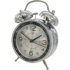 Retro Twin Bell Alarm Tyst Väckarklocka