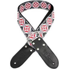 Red Straps DSL JAC20 Nordic Red Jacquard Guitar Strap