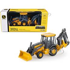 John Deere 310SL Backhoe Loader Yellow and Gray "Prestige Collection" 1/50 Diecast Model by ERTL TOMY