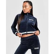 Hoodrich Tøj Hoodrich Velour Full Zip Hoodie - Black