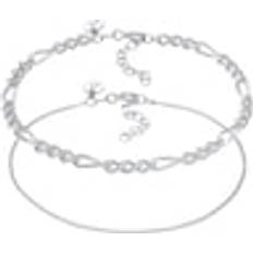 Bracciali Elli PREMIUM Bracciale con Catenella cordone Figaro Elegant in argento sterling 925 Bracciali Braccialetti pieces female