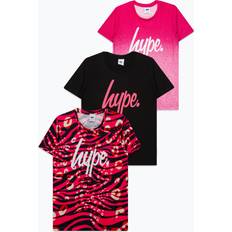 Zebra Children's Clothing Hype three pack pink/black/zebra girls t-shirt