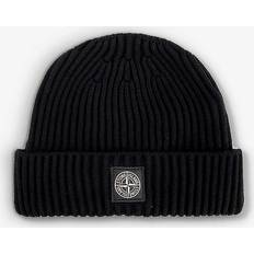 Stone Island Accessories Stone Island Junior Kids Black Patch Beanie V0029 BLACK