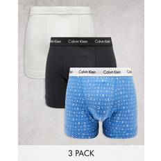 Calvin Klein Hombre Ropa Calvin Klein Cotton Stretch Trunk 3pk Multi Male Azul