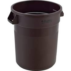 Global Industrial Plastic Trash Can, 20 Gallon, Brown