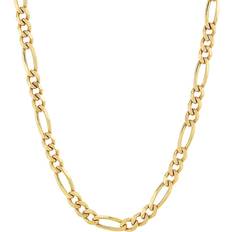 Silver - Unisex Necklaces Giani Bernini Figaro Link Chain Necklace - Gold