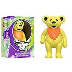 Super7 Leksaker Super7 Grateful Dead Dancing Bear Glow elektrisk gul – 9,5 cm skala reaktionsfigur