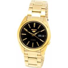 Seiko 5 Sports Gold Tone Black 21 Jewels Automatic SNKL50K1 Watch