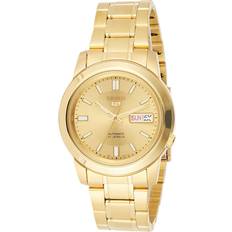 Seiko Oro Relojes de pulsera Seiko 5 Gold Tone Gold 21 Jewels Automatic SNKK20K1 Watch