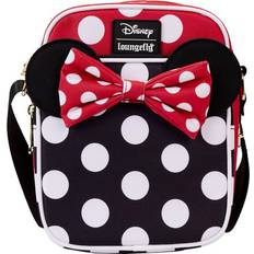 Röda Axelremsväskor Loungefly Minnie Rocks The Dots Passport Cross Body Bag Disney