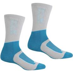 Clothing Regatta Womens/Ladies Samaris Season Boot Socks Light Steel/Niagra Blue Grey 6-8