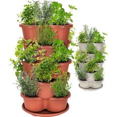 Amazing Creation Stackable Planter, Vertical Garden Planter, Strawberry