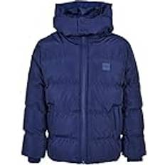 Urban Classics Boy's Boys Hooded Puffer Jacket Jacke, spaceblue, 134/140