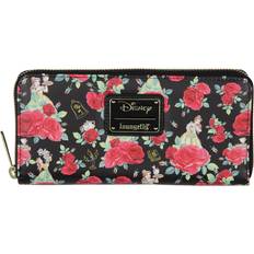 Loungefly Disney Beauty And The Beast Flowers And Friends Zip Around Wallet