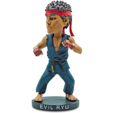 Toys Icon Heroes Street Fighter Evil Ryu 8-Inch Resin Bobblehead Figure Exclusive Action Figure Statue, Desk Toy Accessories, Home Office Decor Capcom Video Game G Blue