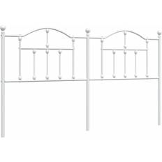 vidaXL Huvudgavel Metall Vit 180 cm Sänggavel