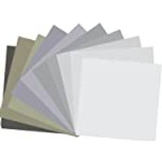 Paket Pris! 10 st Cardstock GRÅ färger