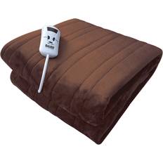 Bauer Luxury Soft Touch Heated Blankets Brown