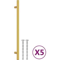 vidaXL gold, 224 mm/ 5 Cabinet Handles