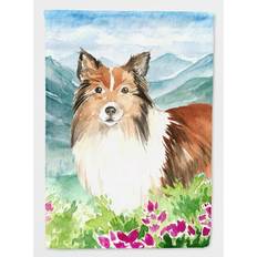 Garden & Outdoor Environment Caroline's Treasures CK2522CHF Mountain Flowers Sheltie Flag
