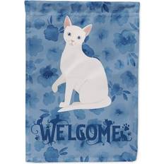 Garden & Outdoor Environment Caroline's Treasures Snowshoe Cat Welcome 2-Sided Flag