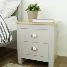 Lexington Two Drawer Bedside Table