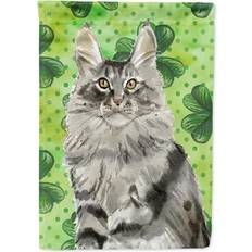 Garden & Outdoor Environment Caroline's Treasures Maine Coon Shamrock Canvas House Size Outdoor-Flags Multicolor
