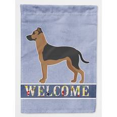 Garden & Outdoor Environment Caroline's Treasures CK3775CHF Shepherd Pit Mix 1 Welcome Flag