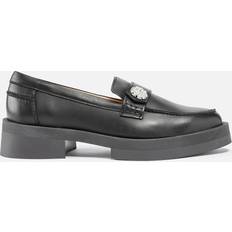 Steve Madden Women Low Shoes Steve Madden Women's Meggie Leather Loafers Black