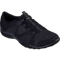 Skechers Women's Breathe-Easy Womens Wide Fit Trainers Black