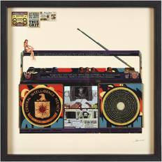 Framed Art Empire Art Direct CIA Boombox Alex Framed Art