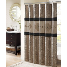 Black Bathtub & Shower Accessories Madison Park Donovan Embroidered Shower