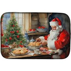 Caroline's Treasures Santa Claus Drying Mat Dish Drainer 21"