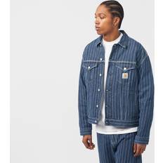 Denim/Jeanstyg - Unisex Jackor Carhartt WIP Orlean Jacket Stripe - Blue/White