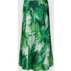 Seta Gonne Lauren Ralph Lauren Sharae Palm Print A-Line Skirt, Green/Multi