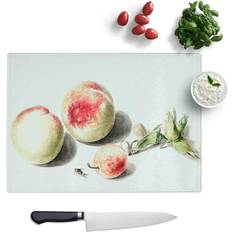 Steel Chopping Boards East Urban Home Tempered Glass Peaches & Plum Van De Kasteele Chopping Board