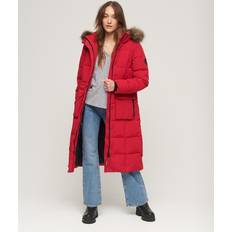 Doudoune / Manteau Rembourré - Rouge Manteaux Superdry Langer Everest Steppmantel Women's Rot