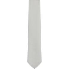 Grey Ties Reiss Mens Silver Liam Polka-dot Woven tie