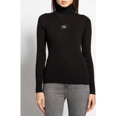 Tencel Jumpers Calvin Klein Jeans Turtleneck Black