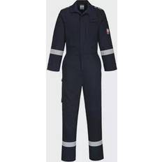 M Overalls Portwest Bizflame Plus Lightweight Stretch Panelled Coverall Navy