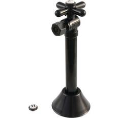 Plumbing Bed Bath & Beyond Vintage 1/2" Sweat x 3/8" OD Comp Angle Shut-Off Valve 5" Extension Matte Black